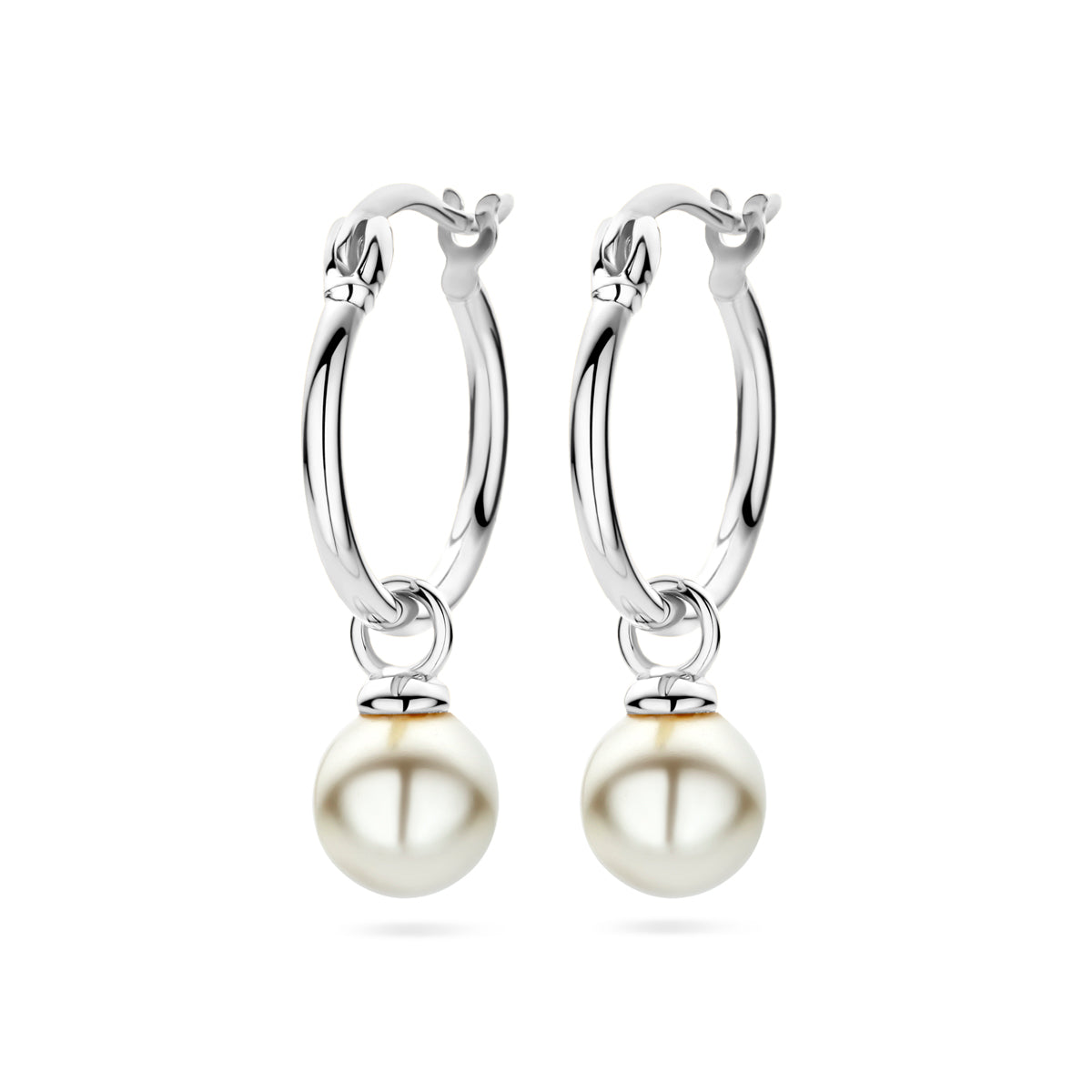 vDam Oorringen Synth Parel Zilver Gerhodineerd 1338464