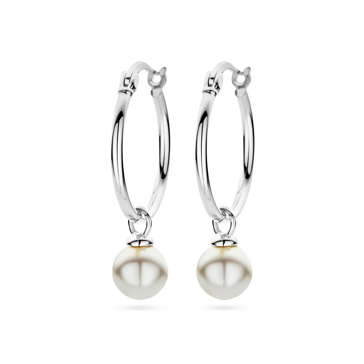 vDam Oorringen Synth Parel Zilver Gerhodineerd 1338466