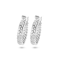 vDam Oorringen Veermotief Zilver Gerhodineerd 1336019