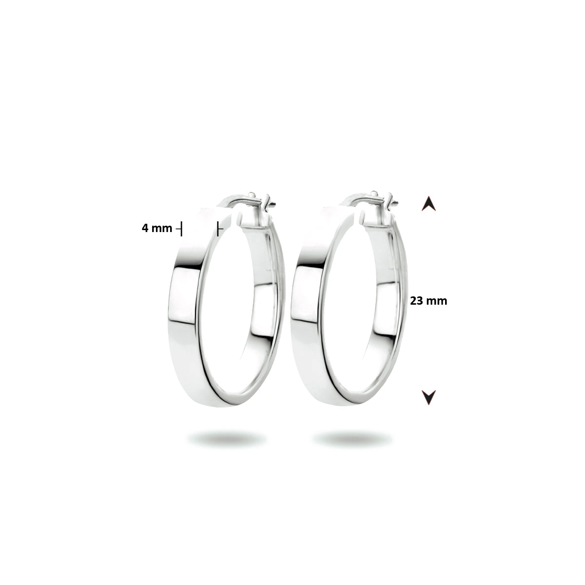 vDam Oorringen Zilver Gerhodineerd 1334032