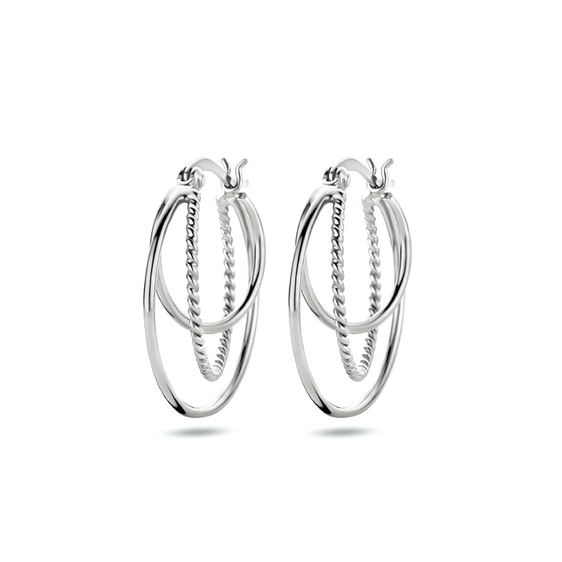 vDam Oorringen Zilver Gerhodineerd 1334759