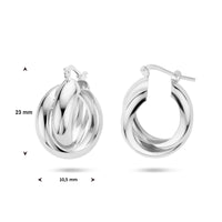 vDam Oorringen Zilver Gerhodineerd 1336678