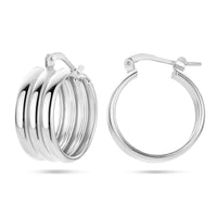 vDam Oorringen Zilver Gerhodineerd 1336918