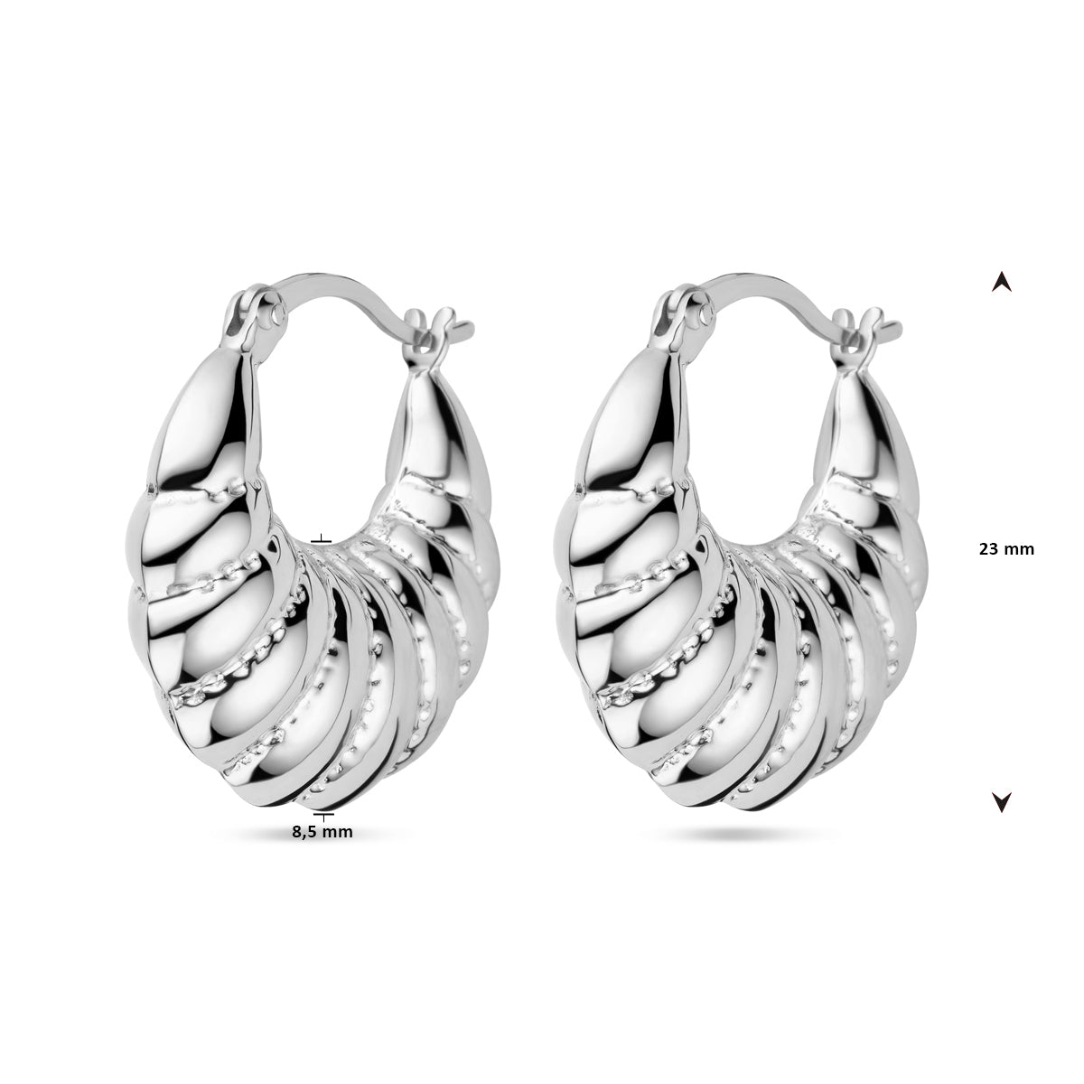 vDam Oorringen Zilver Gerhodineerd 1338313