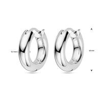 vDam Oorringen Zilver Gerhodineerd 1338315