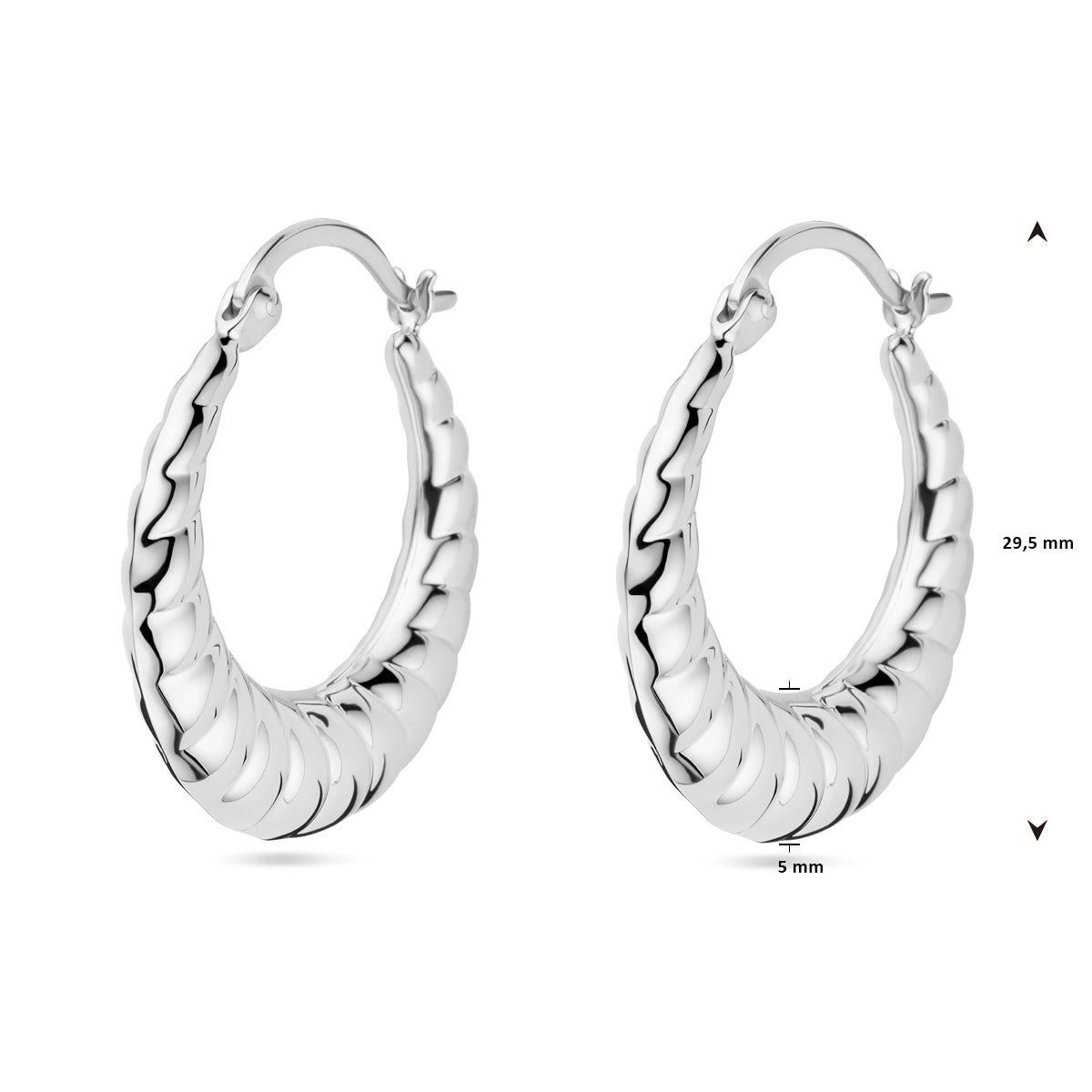 vDam Oorringen Zilver Gerhodineerd 1338328