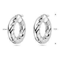 vDam Oorringen Zilver Gerhodineerd 1338330