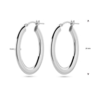 vDam Oorringen Zilver Gerhodineerd 1338757