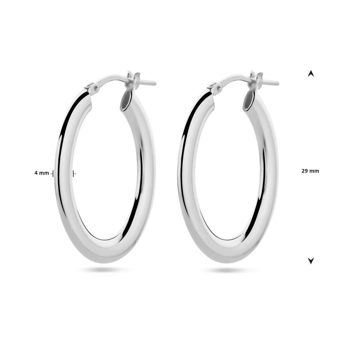 vDam Oorringen Zilver Gerhodineerd 1338757