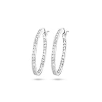 vDam Oorringen Zirkonia Zilver Gerhodineerd 1335746