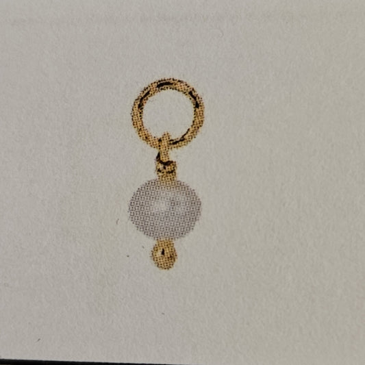 vDam Oorringhanger Parel Per Stuk 10 Mm Zilver Gerhodineerd 1340868