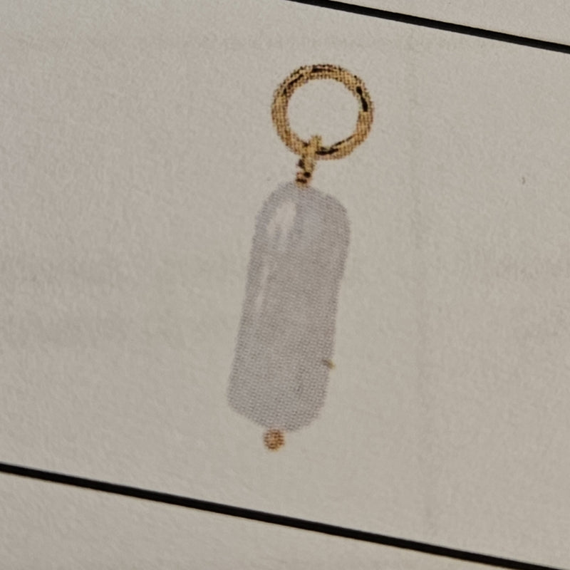 vDam Oorringhanger Parel Per Stuk 26 Mm Zilver Gerhodineerd 1340867