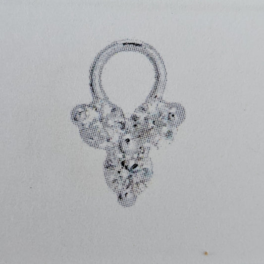 vDam Oorringhanger Zirkonia Per Stuk 9 Mm Zilver Gerhodineerd 1340873