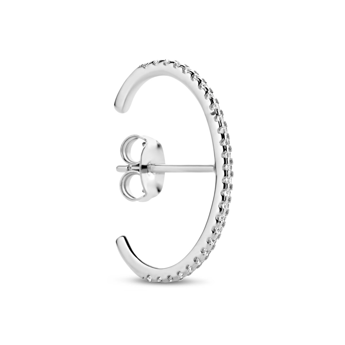 vDam Oorsteker Zirkonia Zilver Gerhodineerd 1334784