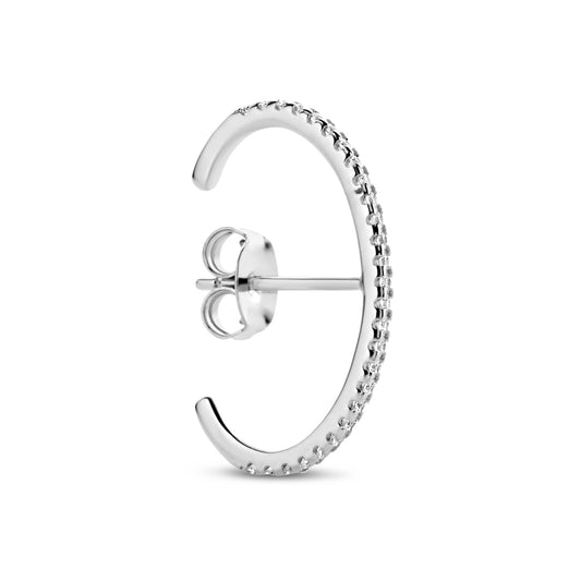 vDam Oorsteker Zirkonia Zilver Gerhodineerd 1334784