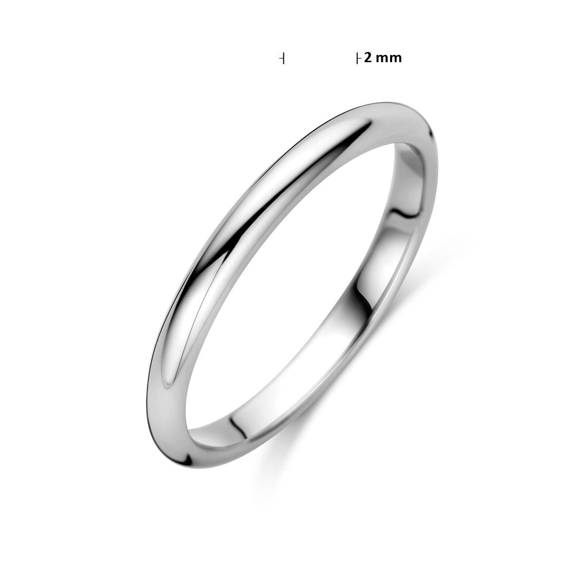 vDam Relatiering Zilver Gerhodineerd 1338147 Maat 17¾