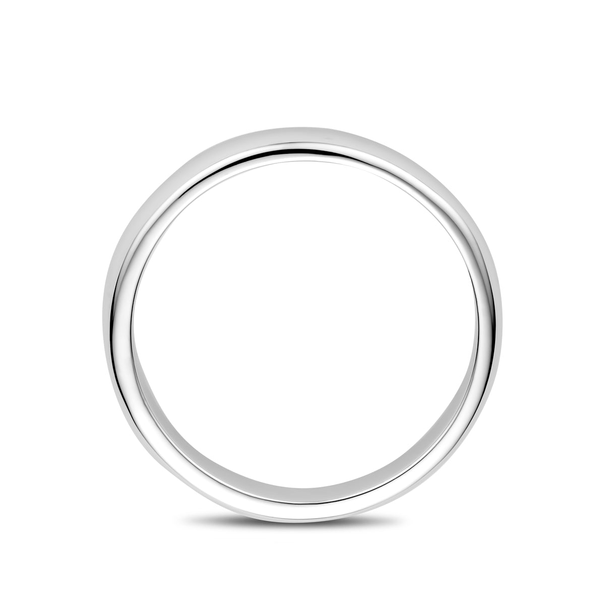 vDam Ring 3,5 Mm Zilver Gerhodineerd 1339944 Maat 17¼
