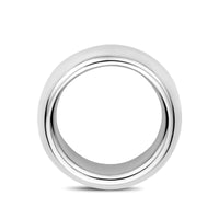 vDam Ring 9,5 Mm Zilver Gerhodineerd 1340056 Maat 17¾