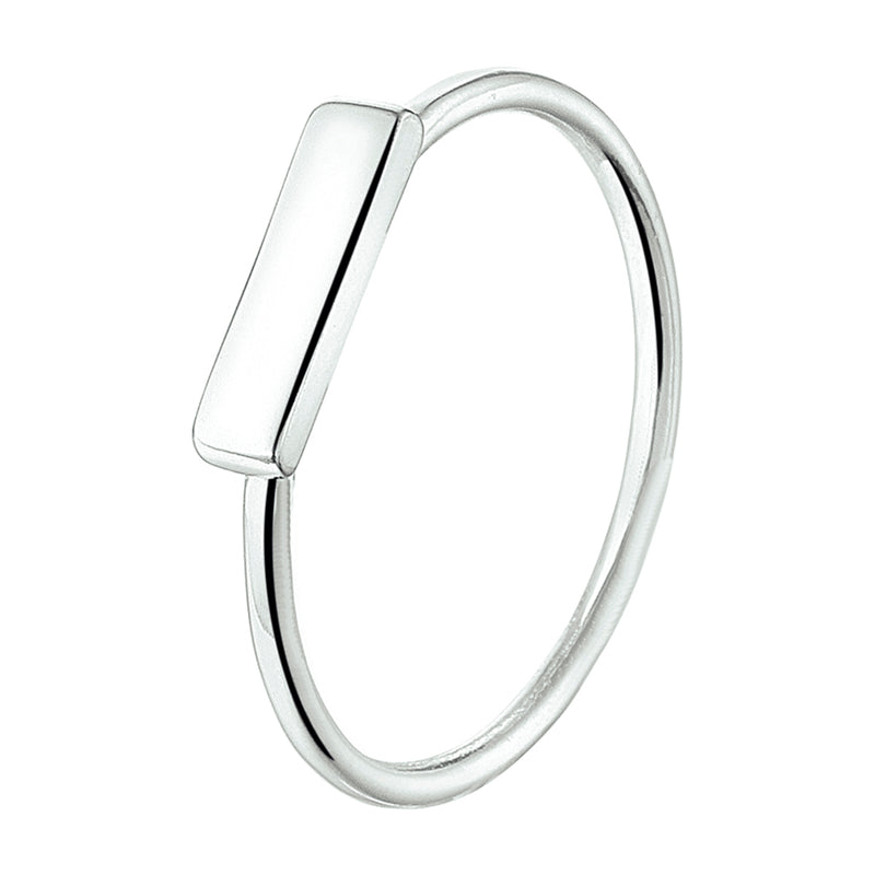 vDam Ring Balkje Zilver Gerhodineerd 1325084