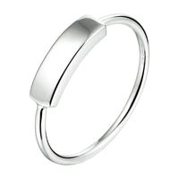 vDam Ring Balkje Zilver Gerhodineerd 1333055