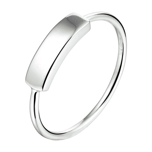 vDam Ring Balkje Zilver Gerhodineerd 1333056