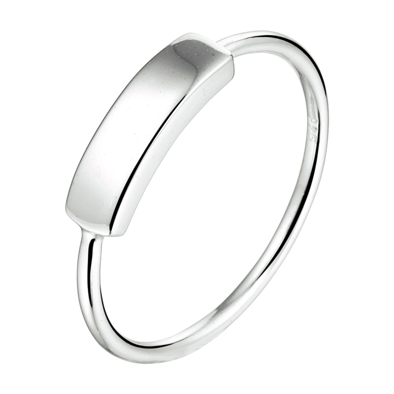 vDam Ring Balkje Zilver Gerhodineerd 1333059