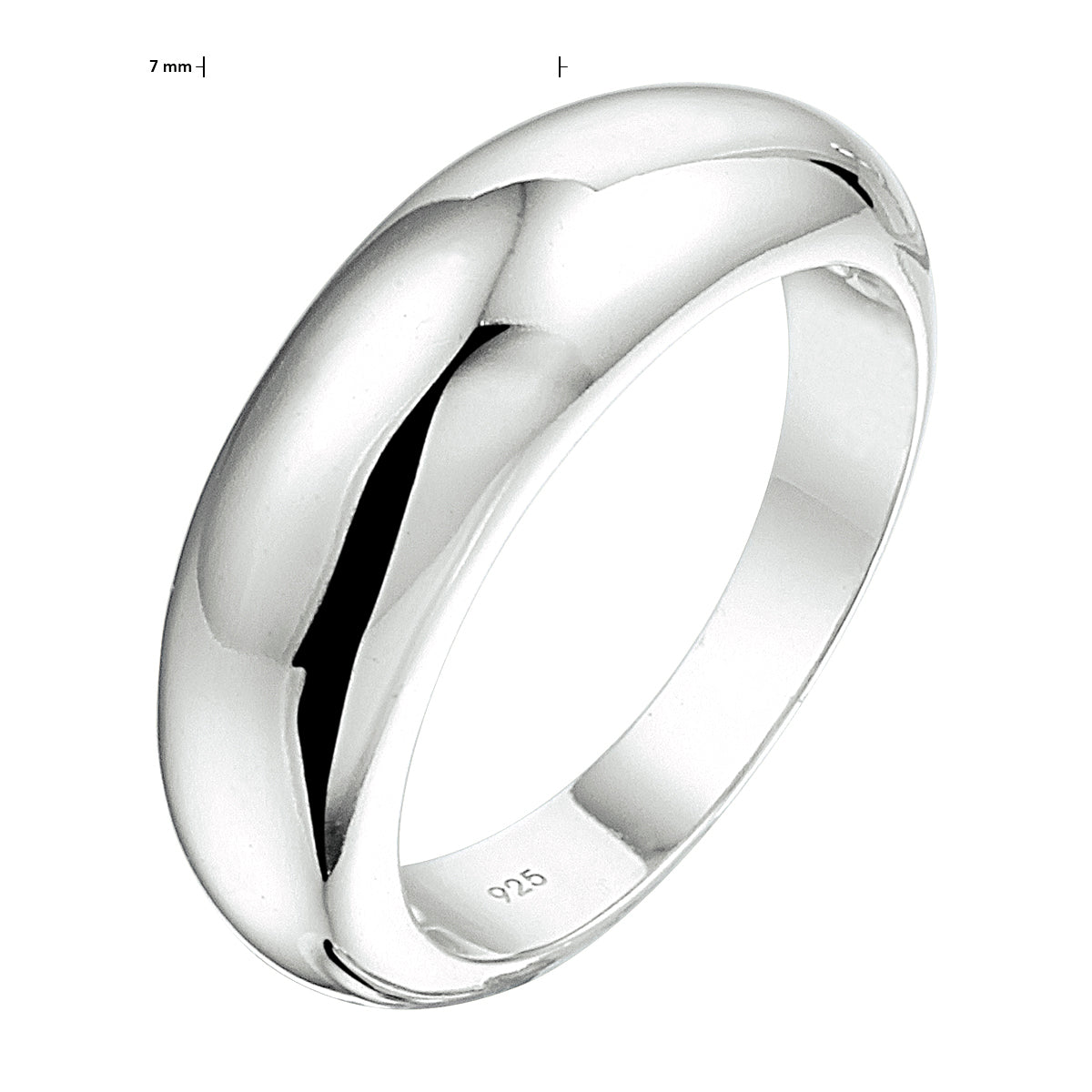 vDam Ring Balloon Zilver Gerhodineerd 1333492 Maat 19