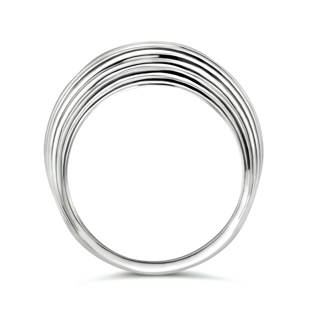 vDam Ring Balloon Zilver Gerhodineerd 1334967 Maat 17¼