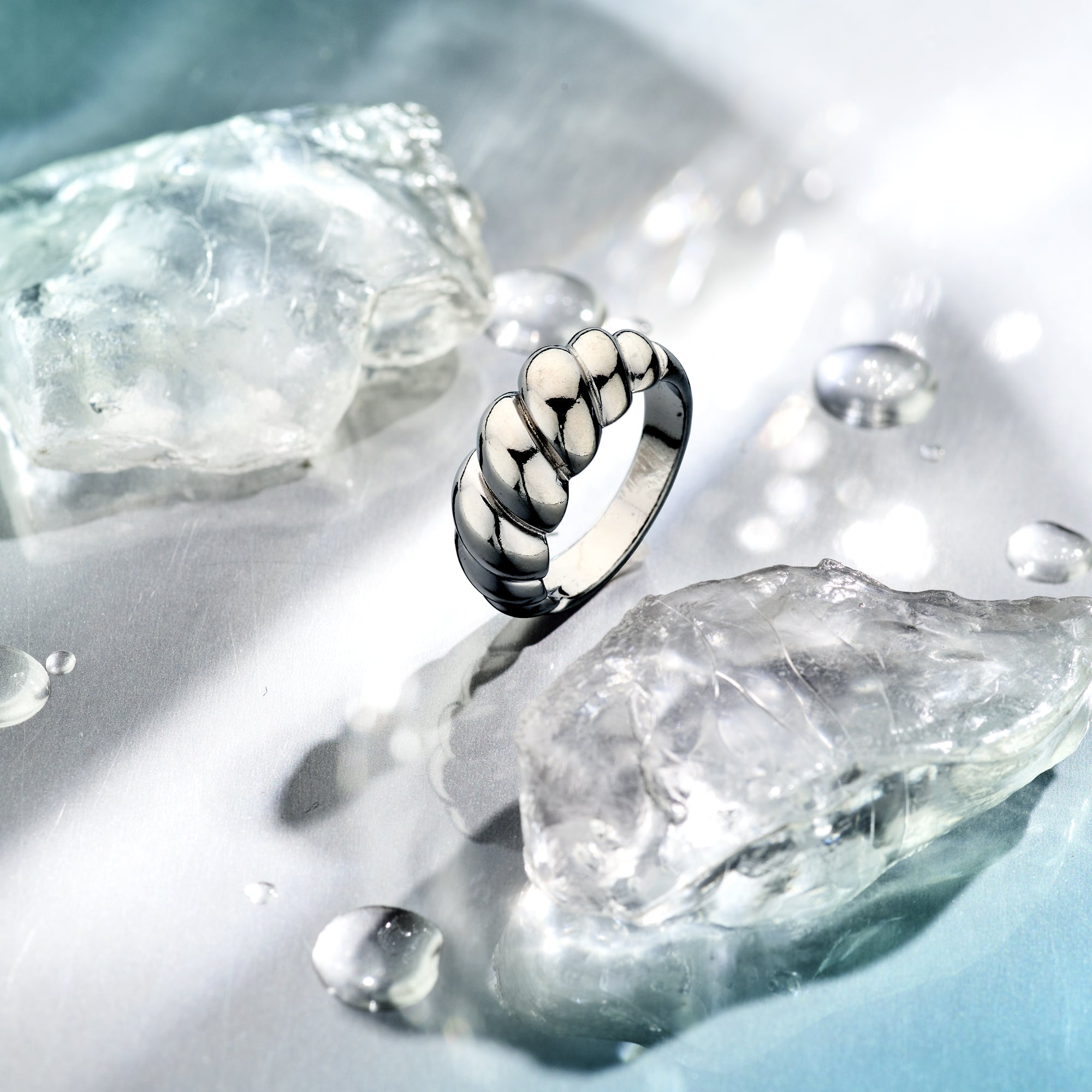 vDam Ring Balloon Zilver Gerhodineerd 1338071 Maat 16½