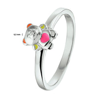 vDam Ring Beer Zilver Gerhodineerd 1328667 Maat 15½