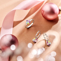 vDam Ring Bloem En Zirkonia Zilver Gerhodineerd 1337852 Maat 14½