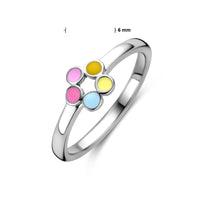 vDam Ring Bloem Zilver Gerhodineerd 1338581 Maat 15