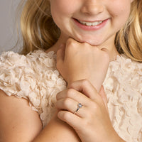 vDam Ring Bloem Zirkonia Zilver Gerhodineerd 1329207 Maat 15