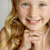 vDam Ring Bloem Zirkonia Zilver Gerhodineerd 1329208 Maat 15½