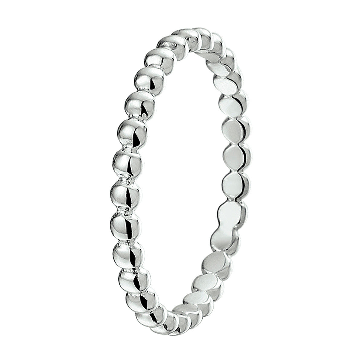 vDam Ring Bolletjes Zilver Gerhodineerd 1325112