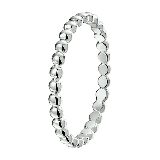 vDam Ring Bolletjes Zilver Gerhodineerd 1325112
