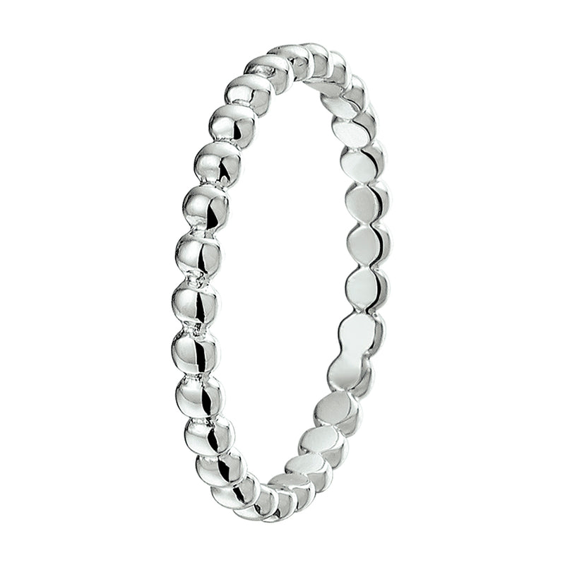 vDam Ring Bolletjes Zilver Gerhodineerd 1325115
