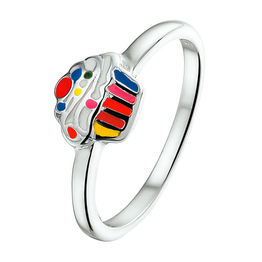 vDam Ring Cupcake Zilver Gerhodineerd 1325896