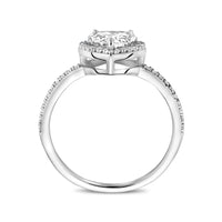 vDam Ring Druppel Zirkonia Zilver Gerhodineerd 1340729 Maat 18½