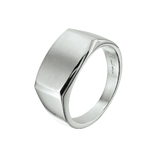 vDam Ring Dwarsmodel Poli/mat Zilver Gerhodineerd 1337359