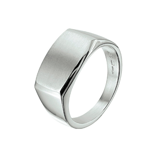 vDam Ring Dwarsmodel Poli/mat Zilver Gerhodineerd 1337362