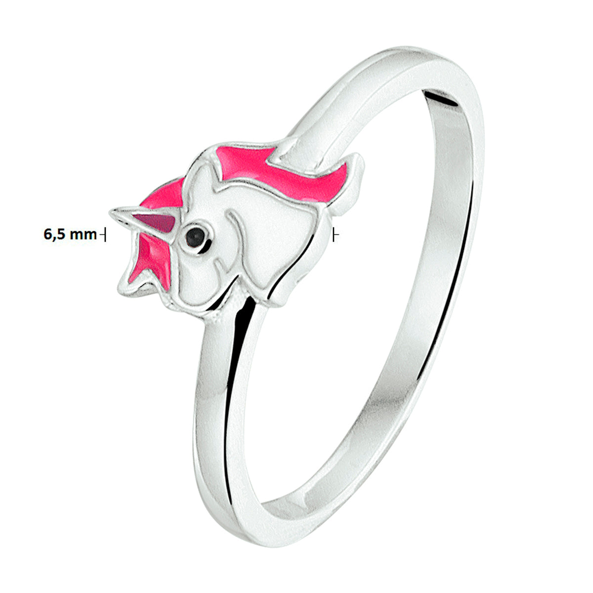 vDam Ring Eenhoorn Zilver Gerhodineerd 1327756 Maat 14