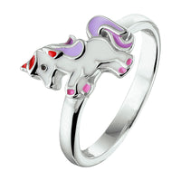 vDam Ring Eenhoorn Zilver Gerhodineerd 1329242