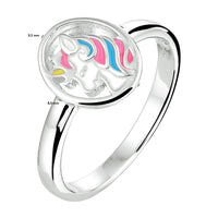 vDam Ring Eenhoorn Zilver Gerhodineerd 1333172 Maat 15