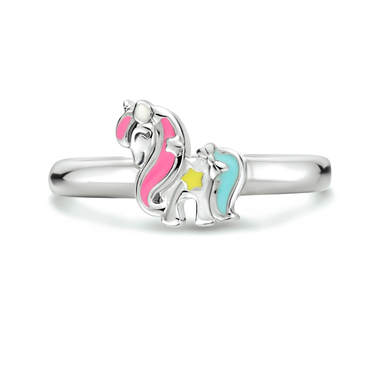 vDam Ring Eenhoorn Zilver Gerhodineerd 1333904 Maat 14½