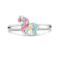 vDam Ring Eenhoorn Zilver Gerhodineerd 1333905 Maat 15