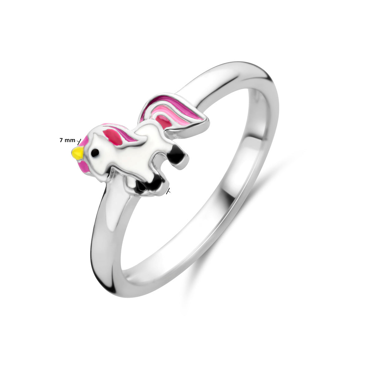 vDam Ring Eenhoorn Zilver Gerhodineerd 1338097 Maat 15