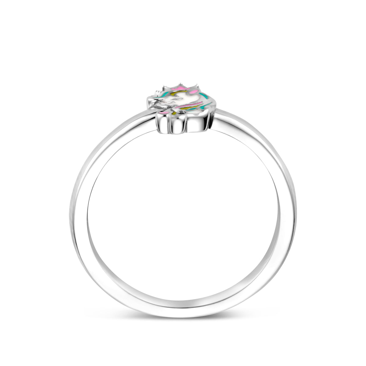 vDam Ring Eenhoorn Zilver Gerhodineerd 1341481 Maat 15½