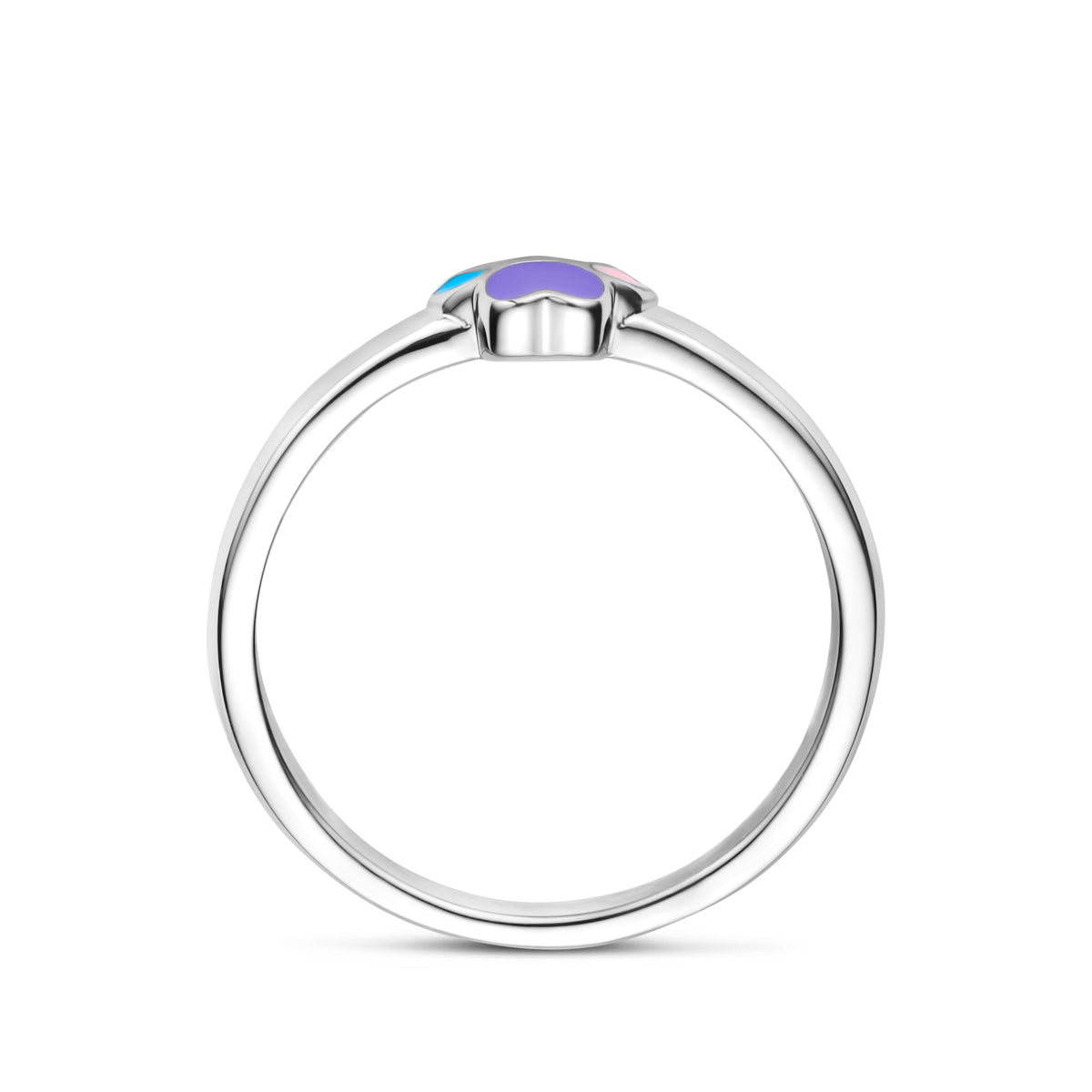 vDam Ring Emaille Hondenpoot Zilver Gerhodineerd 1341199 Maat 15