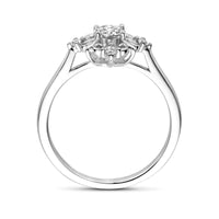 vDam Ring Filigrain Zirkonia Zilver Gerhodineerd 1339202 Maat 17¼